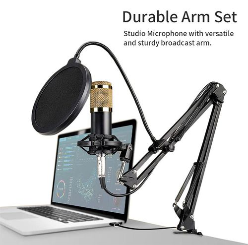 🔥🔥🔥Podcast Equipment Bundle, V8s Audio Interface with All in One Live Sound Card and BM800 Condenser Microphone, Podcast Microphone, Perfect for Recording, Live Streaming