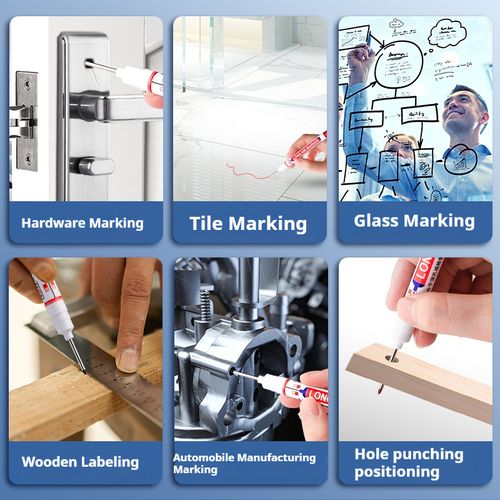 💥💥💥Long-head marker pen Punching positioning-Quick-drying and waterproof-Less likely to stain hands