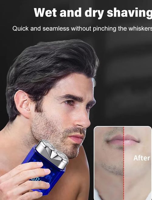 💥💥💥Men's intelligent digital magnetic suction double head electric shaver USB charging IPX7 waterproof dry wet dual shaving shaver