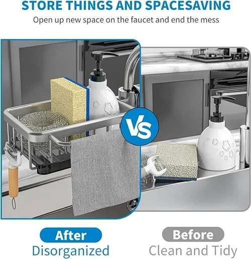 🔥🔥🔥Kitchen Sink Faucet Organizer