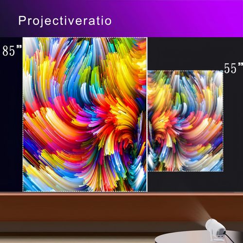 🔥🔥🔥Y400 Projector 1080P Android Smart 4K HD 150-inch Home Theater Dual Wifi6 Outdoor Portable projector HY300 upgraded version🔥🔥🔥