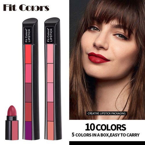 🔥🔥🔥5 in 1 Compact Lipstick-10 colors（2 boxes）