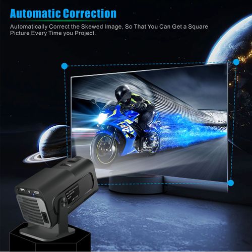 🌈🌈🌈HY320 Projector 1080P Android Smart 4K HD 130-inch Home Theater Dual Wifi6 Outdoor Portable projector HY300 upgraded version