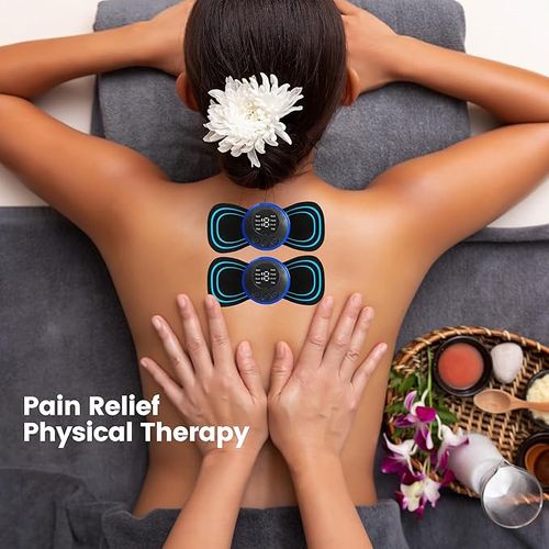 💎💎💎PLENO 2 Mini Muscle Massager Main Unit with 2 Replaceable Pads and 19 Speeds 8 Modes to Relieve Full Body Pain and Relax Arms, Legs, Shoulders, Waist