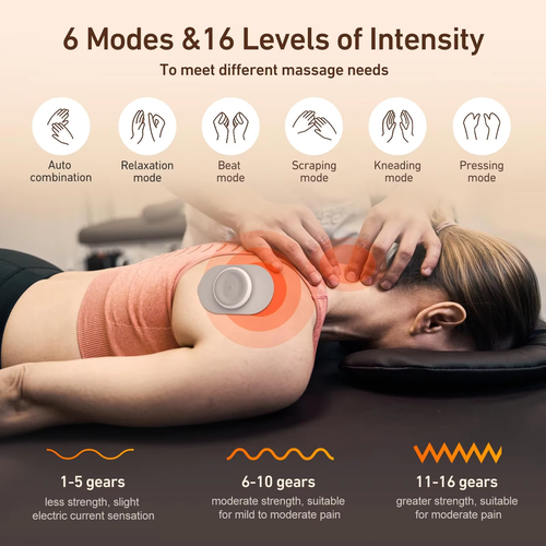 🔥🔥🔥Shoulder and neck pulse and cervical low-frequency pulse therapy device charging massage patch