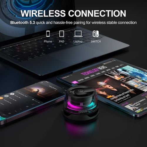 💎💎💎Edifier G200 Magnetic Bluetooth Speaker, 5W Wireless Mini Speaker, Small Phone Speaker Amplifier, Portable Phone Holder with Transparent RGB, Suitable for iPhone, Kitchen, Bicycle, Anything Magnet, Golf Gift