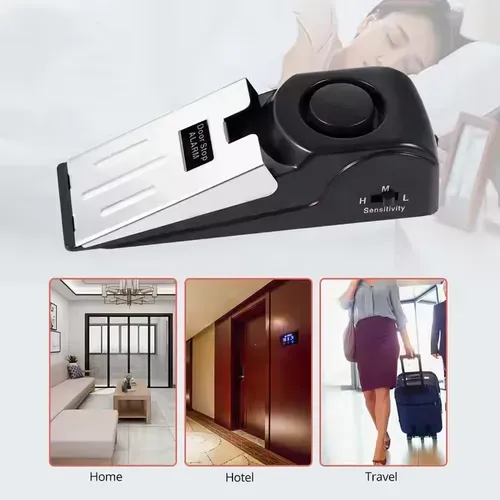 💥💥💥120dB wireless door stop alarm blocking anti-theft system