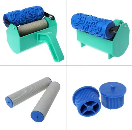 🔥🔥🔥Art Wall Decor Paint Roller - Single Color Printing Tool with Easy-to-Use Case