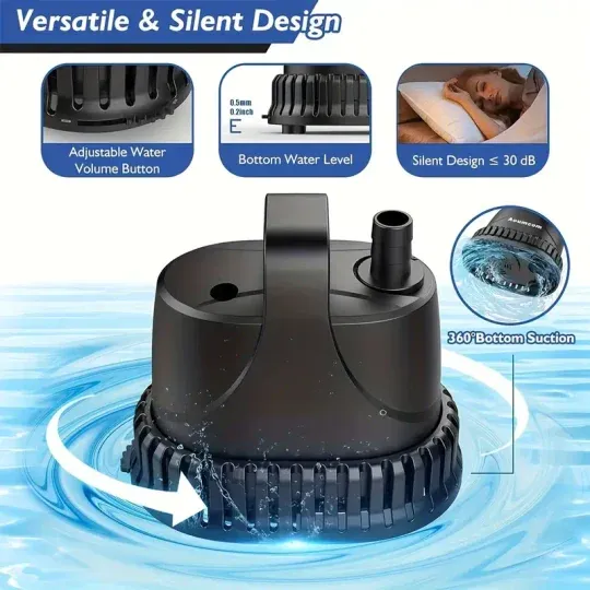 🔥🔥🔥50W Submersible Water Pump, Waterproof, Ultra Quiet