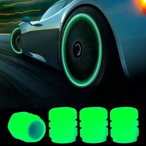 🔥🔥🔥20Pcs Mini Luminous Tire Valve Caps Car Motorcycle Colorful Glowing Valve Cover Tire Wheel Hub Styling Decor Auto Accessories