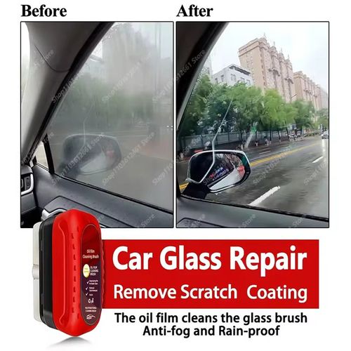 💥💥💥Car Glass Coating Oil Film Clean Brush Rearview Mirrors Anti-fog Rain-proof Windows Cleaning Glass Repair Lamp Polishing Agent