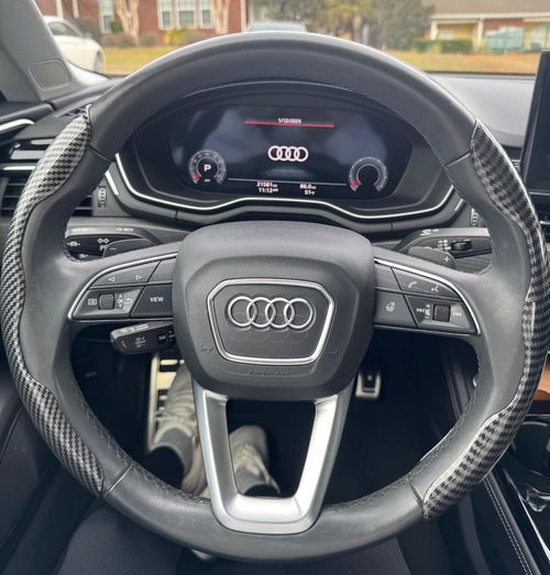 🔥🔥🔥2-3PCS Laser Carbon Fiber Silicone Car Steering Wheel Cover 1K Micro Fiber Leather PVC Wheel Booster Cover Non-Slip Universal