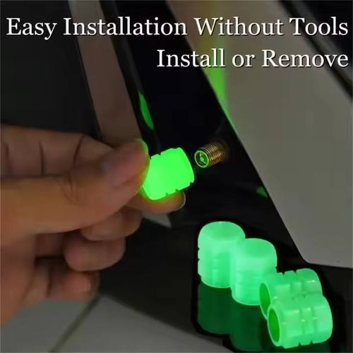 🔥🔥🔥20Pcs Mini Luminous Tire Valve Caps Car Motorcycle Colorful Glowing Valve Cover Tire Wheel Hub Styling Decor Auto Accessories