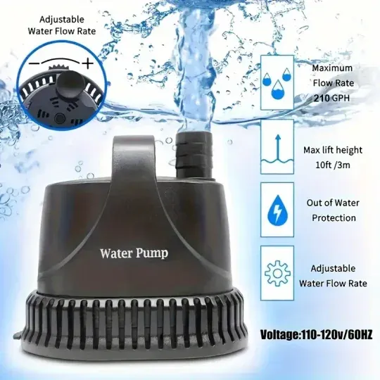 🔥🔥🔥50W Submersible Water Pump, Waterproof, Ultra Quiet