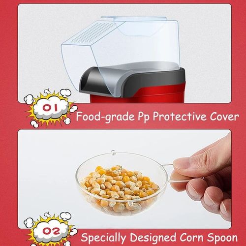 🔥🔥🔥Hot Air Popcorn Maker Machine, Popcorn Popper For Home