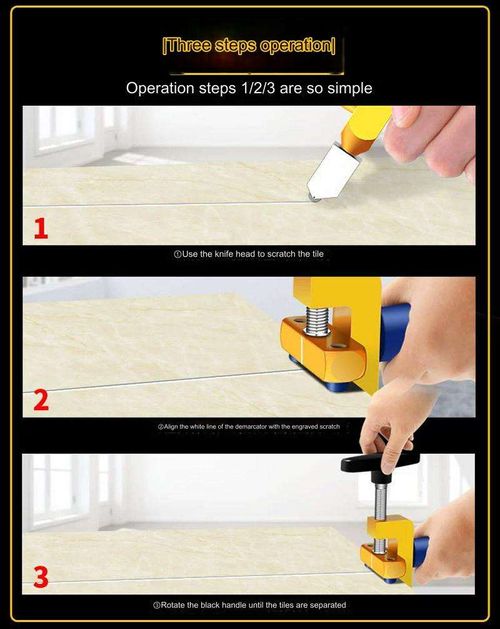 🔥🔥🔥Professional 2-in-1 Ceramic & Glass Tile Cutter - Portable Construction Hand Tool for Perfect Cuts