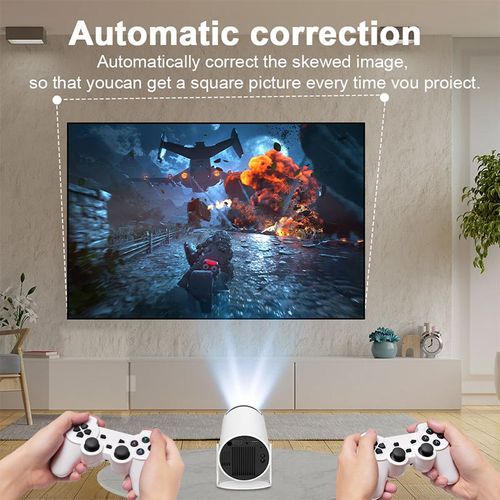 🔥  Intelligent 4K projector 130 inches. The Android 11 system has built-in Netflix and YouTube, dual WIFI 6 and Bluetooth 5.0, and supports connection between mobile phones and computers