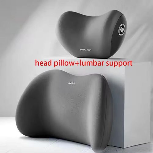 🔥🔥🔥Waist Cushion Seat Covers Car Interior Accessories Headrest Driver Pillow Vehicle Backrest Back Support Neck Memory Foam Seat