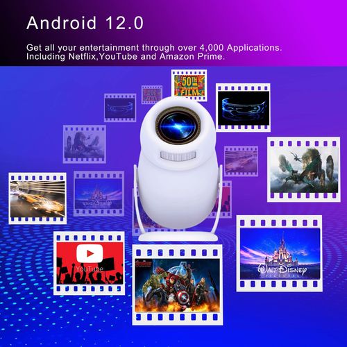 🔥🔥🔥Y400 Projector 1080P Android Smart 4K HD 150-inch Home Theater Dual Wifi6 Outdoor Portable projector HY300 upgraded version🔥🔥🔥