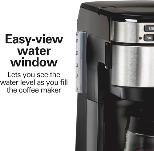 💎💎💎Hamilton Beach Programmable Drip Coffee Maker, 12 Cup, Front Access Easy Fill, Pause and Serve, 3 Brewing Options