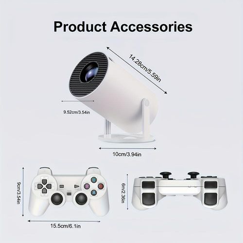 🔥  Intelligent 4K projector 130 inches. The Android 11 system has built-in Netflix and YouTube, dual WIFI 6 and Bluetooth 5.0, and supports connection between mobile phones and computers
