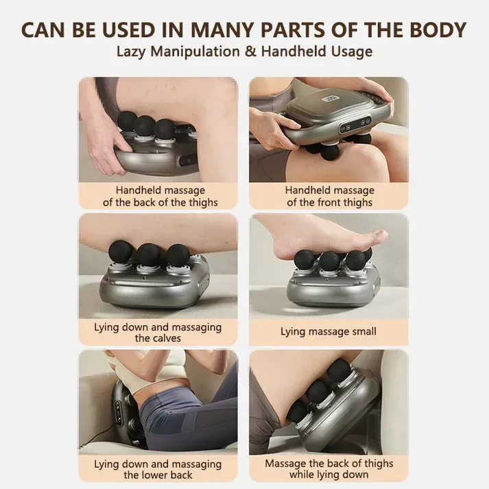 🔥🔥🔥Portable therapy, deep tissue back pain relief device, sports massage gun tool, muscle vibration massager