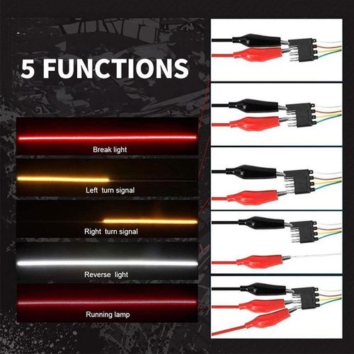 🔥🔥🔥LED tailgate lights, turn signals and driving and reversing lights