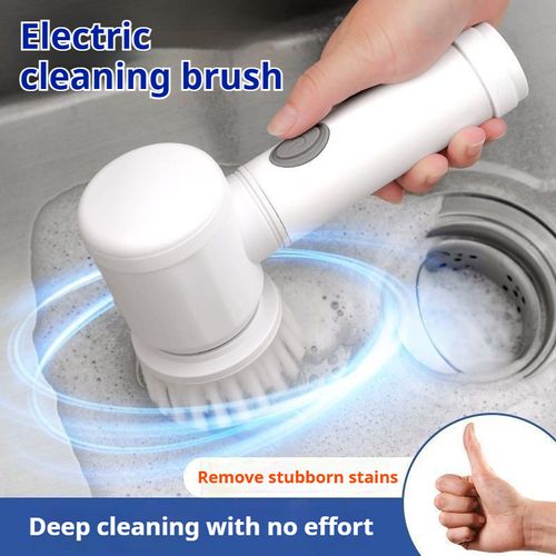 💥💥💥（All-in-1）Multifunctional Electric Cleaning Brush（Non-Scratch + Long Battery）👑 No More Elbow Grease!