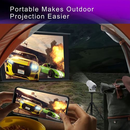 🔥🔥🔥Y400 Projector 1080P Android Smart 4K HD 150-inch Home Theater Dual Wifi6 Outdoor Portable projector HY300 upgraded version🔥🔥🔥