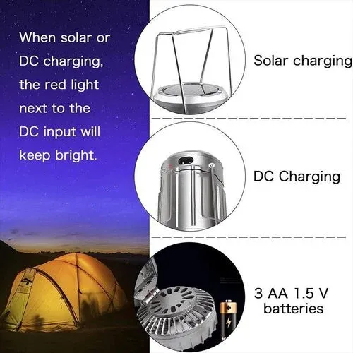 🌈🌈🌈Portable LED Camping Lantern With Fan