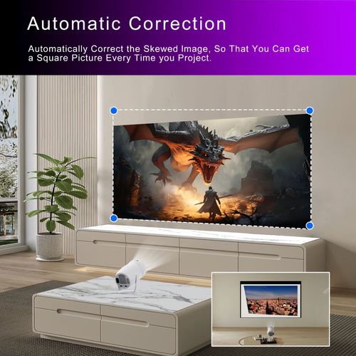 🔥🔥🔥Y400 Projector 1080P Android Smart 4K HD 150-inch Home Theater Dual Wifi6 Outdoor Portable projector HY300 upgraded version🔥🔥🔥