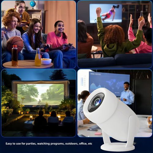 🔥🔥🔥Y400 Projector 1080P Android Smart 4K HD 150-inch Home Theater Dual Wifi6 Outdoor Portable projector HY300 upgraded version🔥🔥🔥