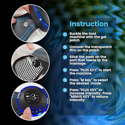 💎💎💎PLENO 2 Mini Muscle Massager Main Unit with 2 Replaceable Pads and 19 Speeds 8 Modes to Relieve Full Body Pain and Relax Arms, Legs, Shoulders, Waist