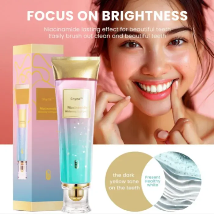 🦷✨ Two-tone toothpaste, radiant smile!