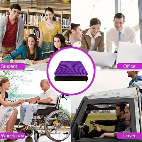Double-Layer Gel Seat Cushion for All-Day Comfort