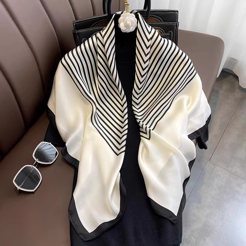 Designer style shawl scarf made of silk fabric
