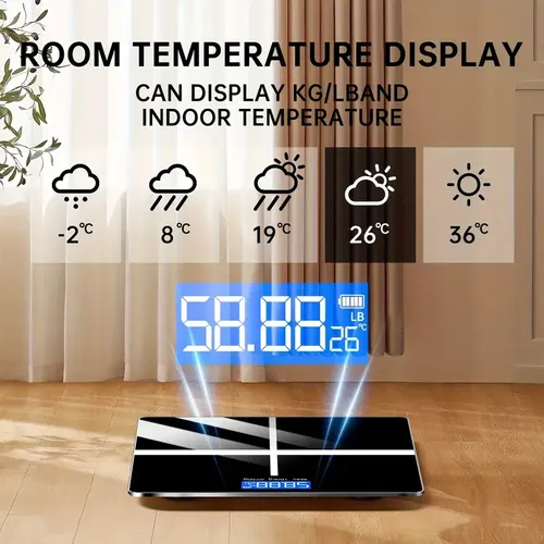 Weight scale, digital bathroom scale, household scale, weighing 180kg, Large LCD Display