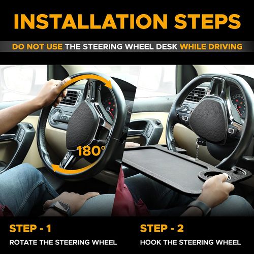 🚗 2-in-1 Car Steering Wheel Table