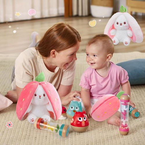 Strawberry Bunny Plush Toy