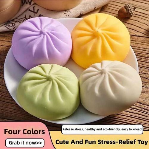 4PCS  Slow-Rebound Stress Relief Bun Toy