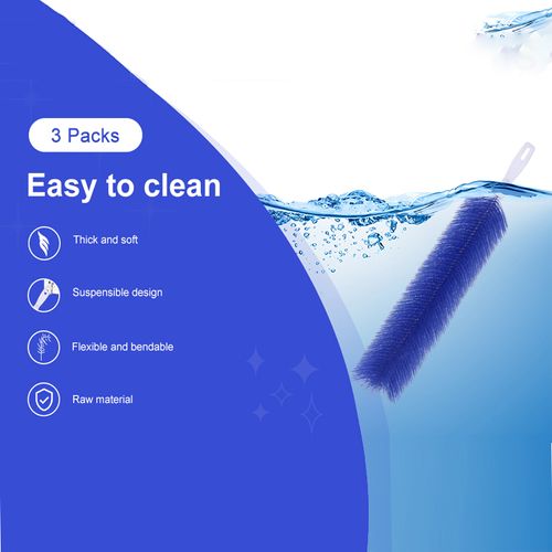 3 Counts Flexible Microfiber  Dust Cleaning Brush