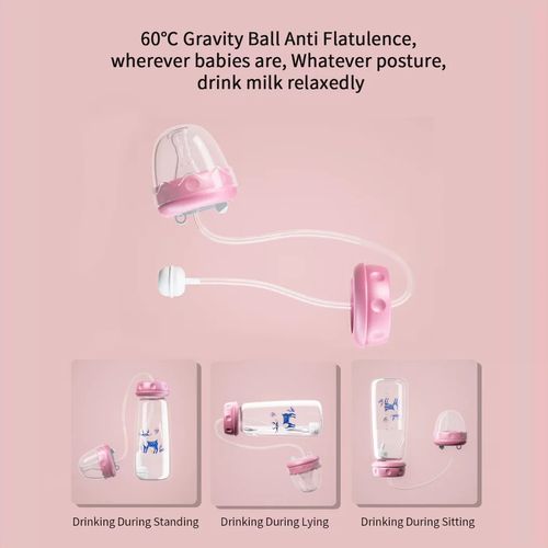 3-in-1 Hands-Free Anti-Colic Baby Bottle（300mL）