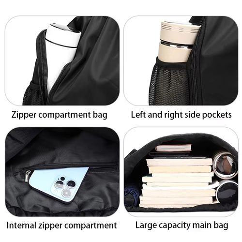 Water-Repellent Sports Backpack with Shoe Compartment – Large Capacity Travel & Gym Bag
