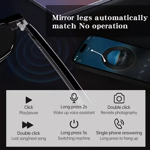 Audio Smart Glasses — UV Protection, Open-Ear Sound & Bluetooth 5.4