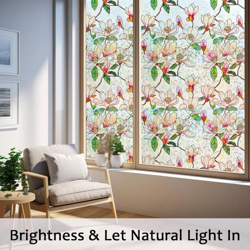 Floral Window Privacy Film
