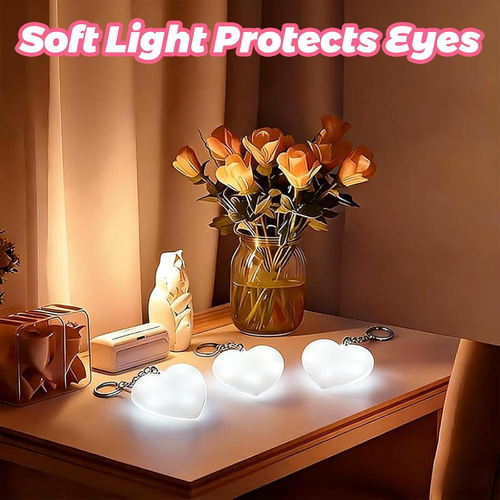 3PC 💖💡Heart Touch Bag Light – Cute & Practical