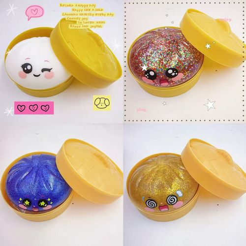 4PCS  Slow-Rebound Stress Relief Bun Toy