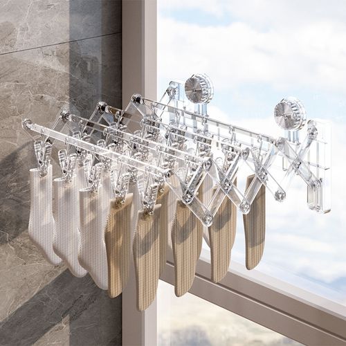 Foldable Suction Drying Rack（Grey） – Strong, Rust-Free, Space Saving