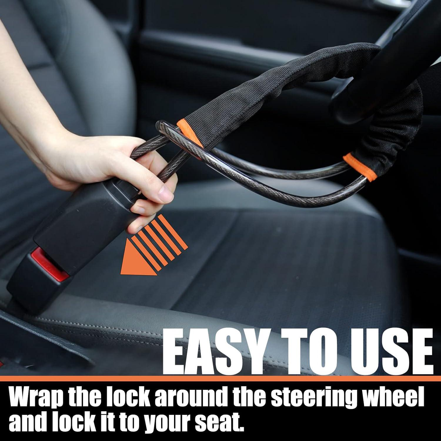 Heavy-Duty Anti-Theft Steering Wheel Lock | Ultimate Car Security