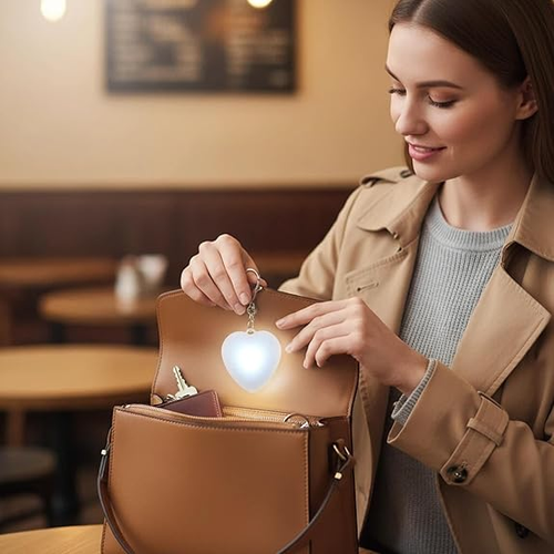 3PC 💖💡Heart Touch Bag Light – Cute & Practical